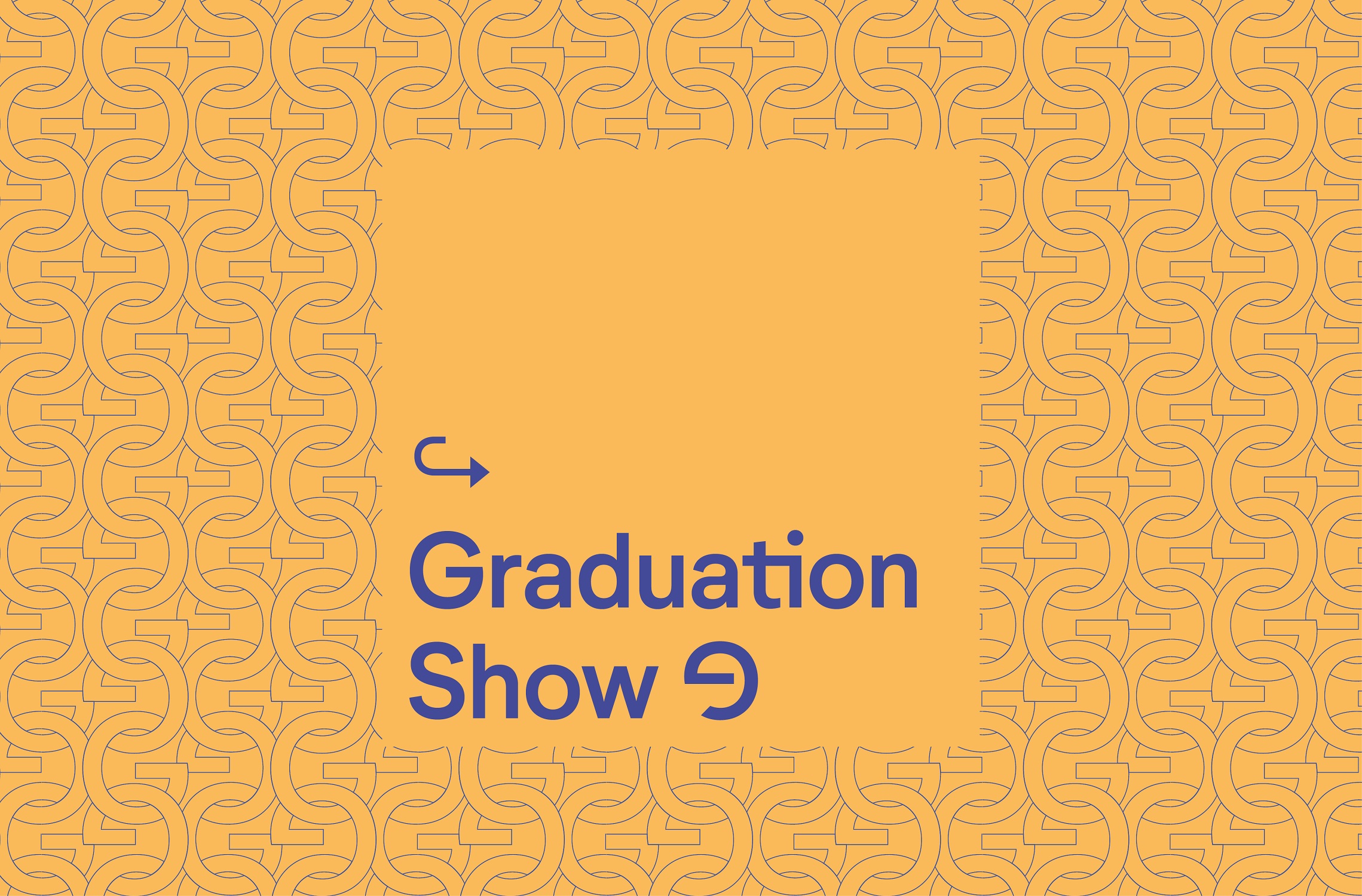 A graphic advertising the event. In the center is the inscription Graduation 9, surrounded by a mottled background.