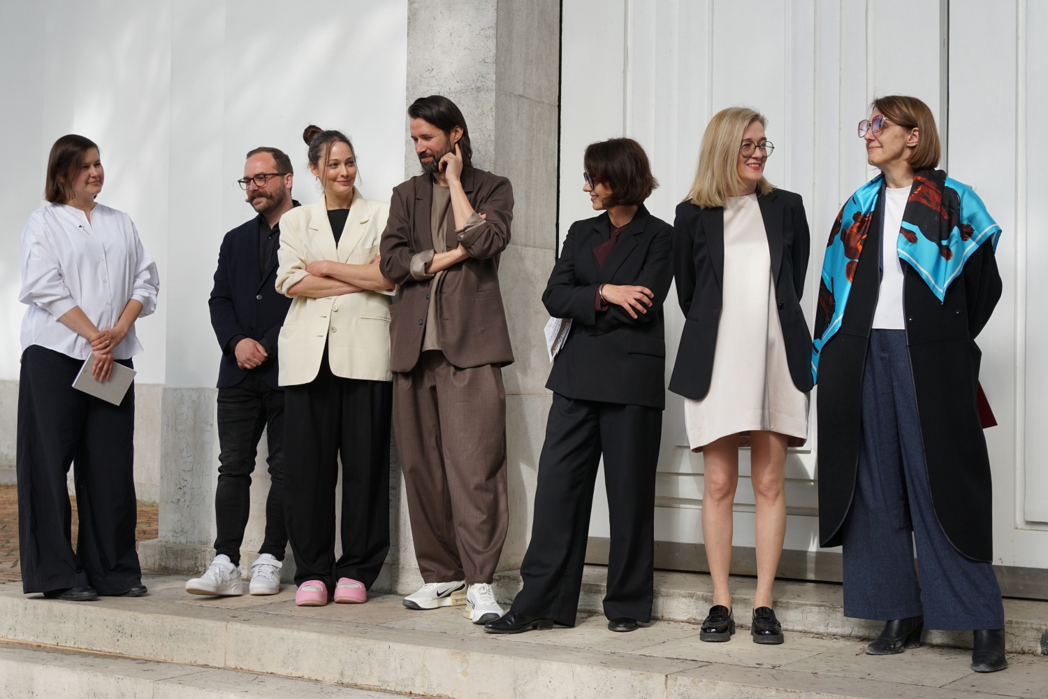 Group photo of the curators during the “Lares and Penates