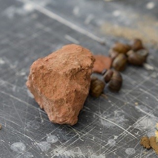 A lump of clay lazing on a work surface