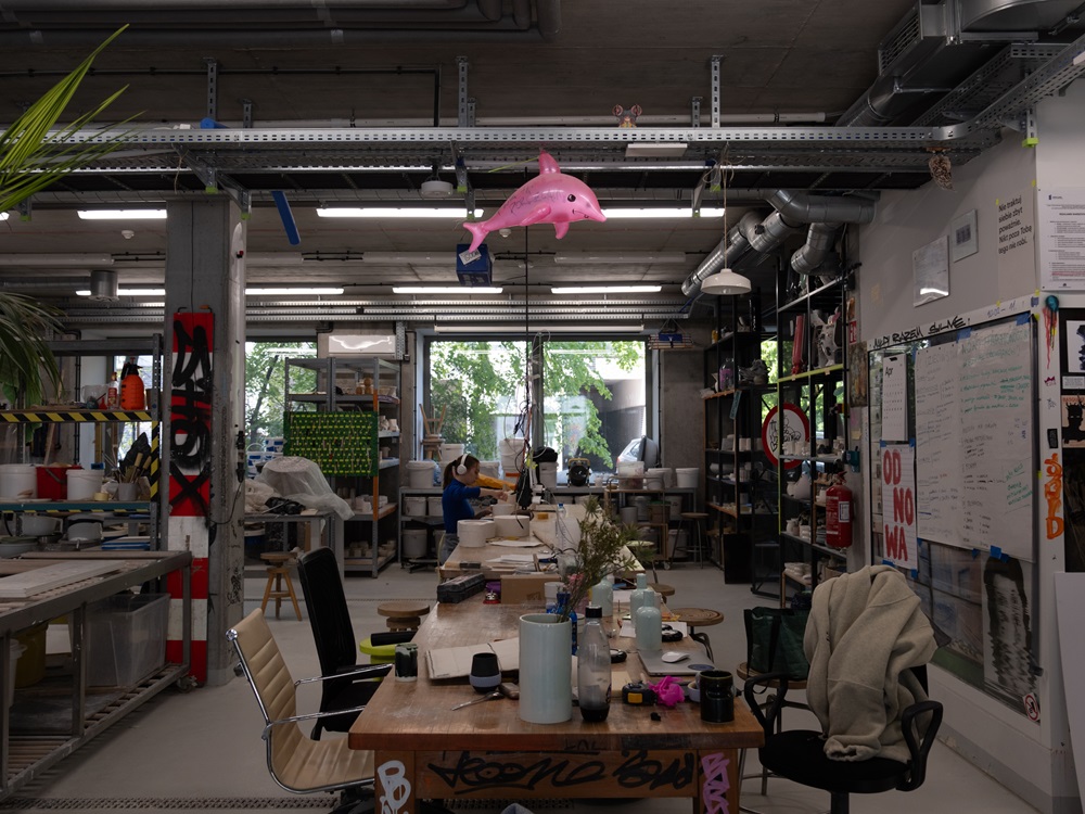 The inside of Ceramics Studio