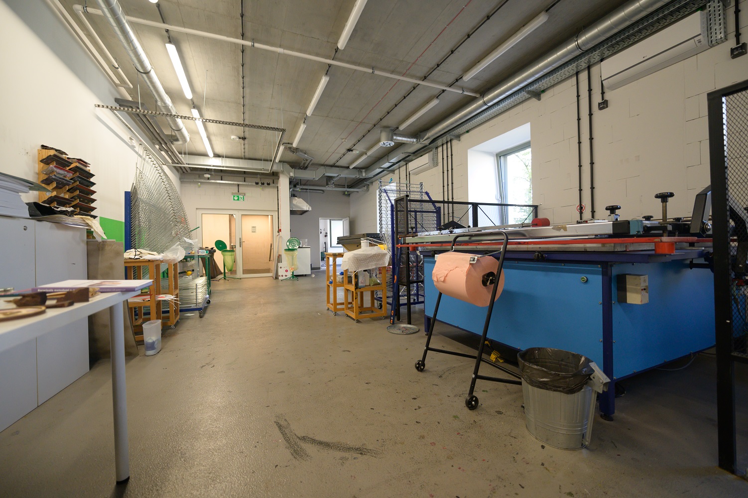 Interior of the screenprinting studio